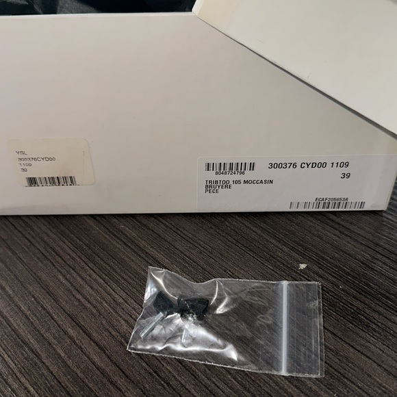 Yves Saint Laurent Tribtoo Platform Moccasin dark grey size 39 - Picture 10 of 12